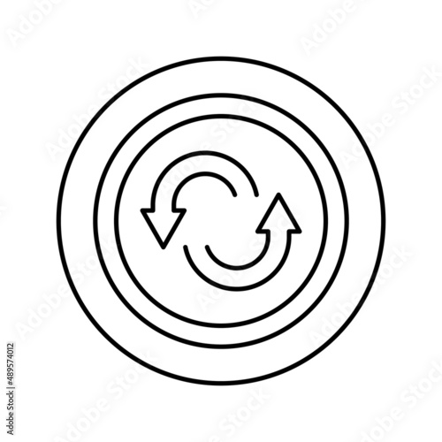 spare tires line icon vector illustration