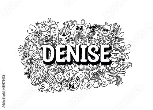 Denise #name doodle art photo