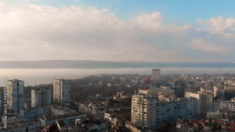 Varna Bulgaria - sunset, sunrise from above Varna Bulgaria - sunset, sunrise from above