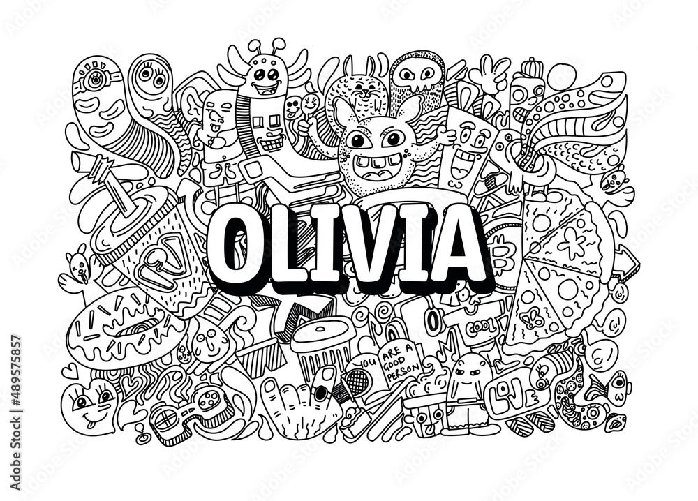 Olivia #name doodle art