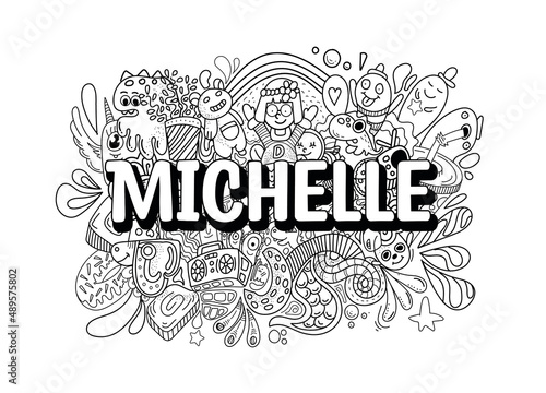 Michelle #name doodle art photo