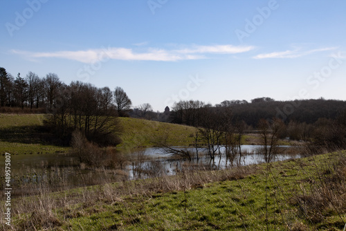 Flooded land