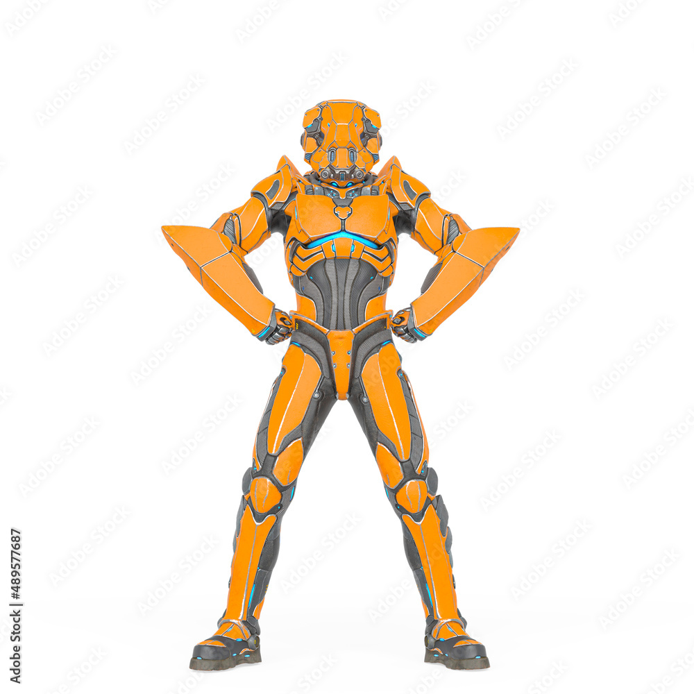 man in an armored nano tech suit is doing a power pose like a super hero man in an armored nano tech suit is doing a power pose like a super hero