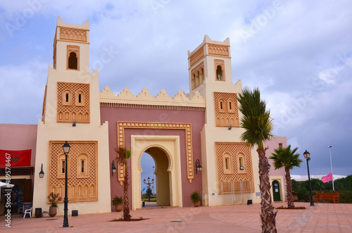 Gate near a beach in Morocco photo