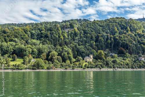 Lochau, Germany. Picturesque shore of Lake Constance photo