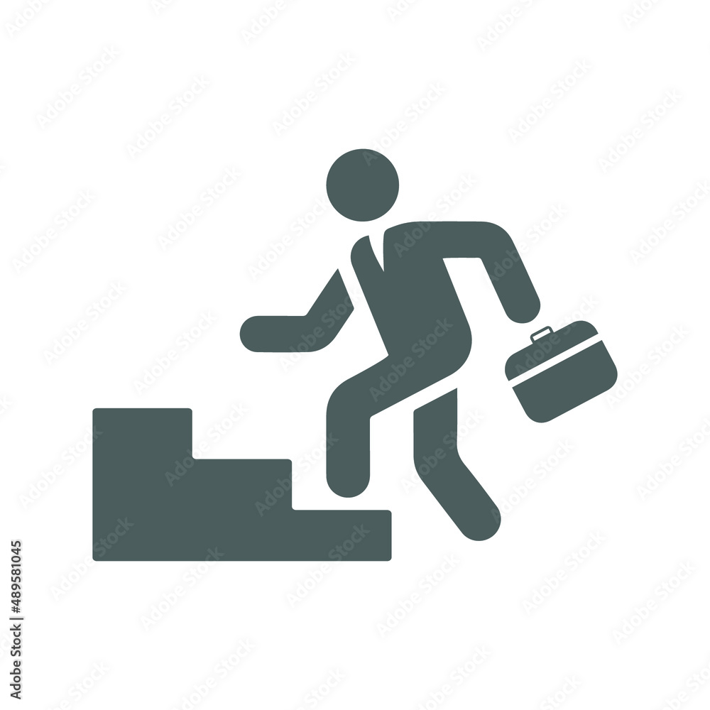 Business success icon. Gray vector design. Business success icon. Gray vector design.