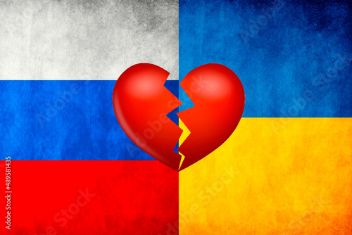 russia ukraine war, flag, confrontation between russia and ukraine, war of flags russia ukraine