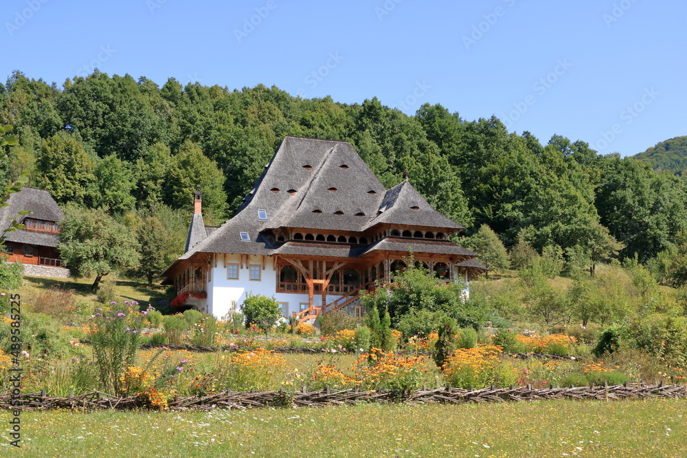 Barsana monastery, one of the main attractions in Maramures in Romania Barsana monastery, one of the main attractions in Maramures in Romania