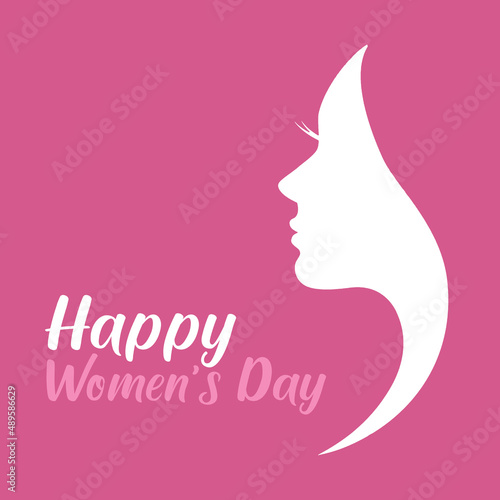 Happy Women's Day Girl Pink