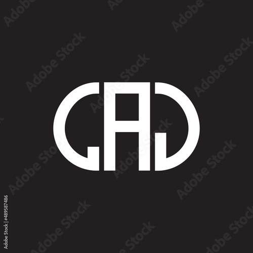 LAJ letter logo design on black background. LAJ creative initials letter logo concept. LAJ letter design. 