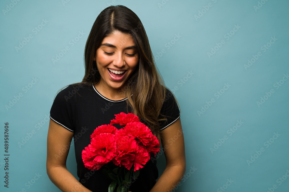 Excited woman going on a date Excited woman going on a date