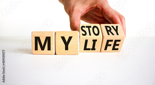 Cuadro en lienzo Story of my life symbol