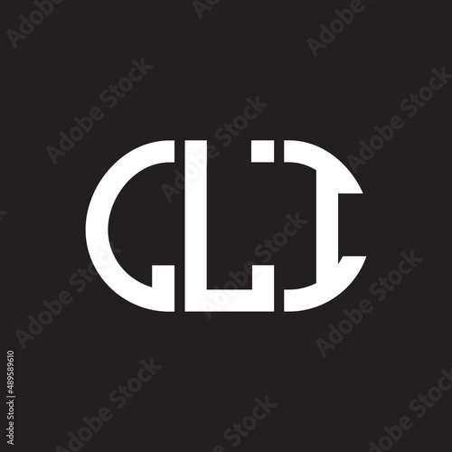 LLI letter logo design on black background. LLI creative initials letter logo concept. LLI letter design. photo