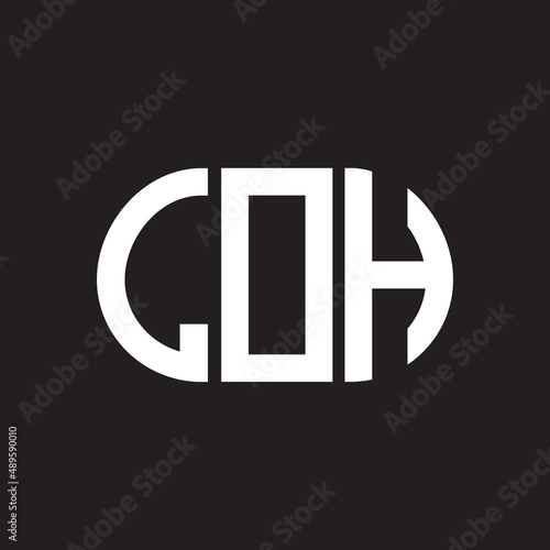 LOH letter logo design on black background. LOH creative initials letter logo concept. LOH letter design.