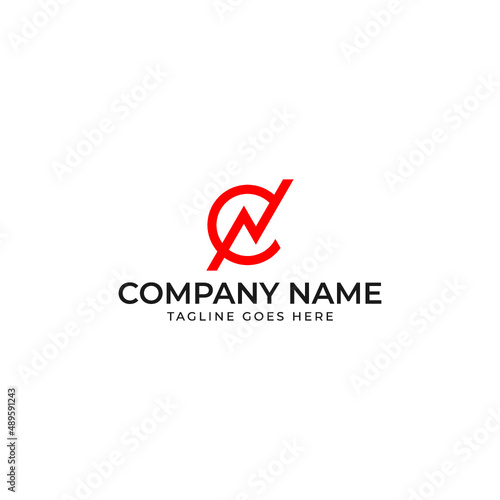 Letter CN round/circle logo image