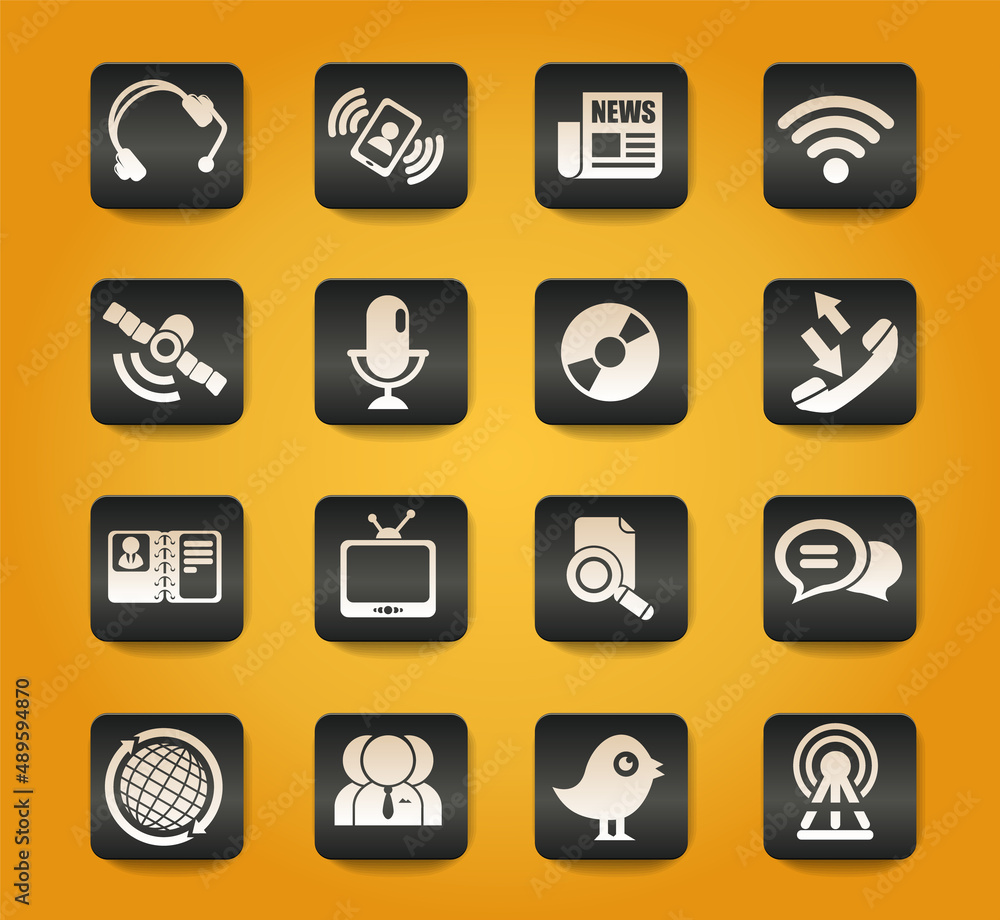 Communication icons Communication icons