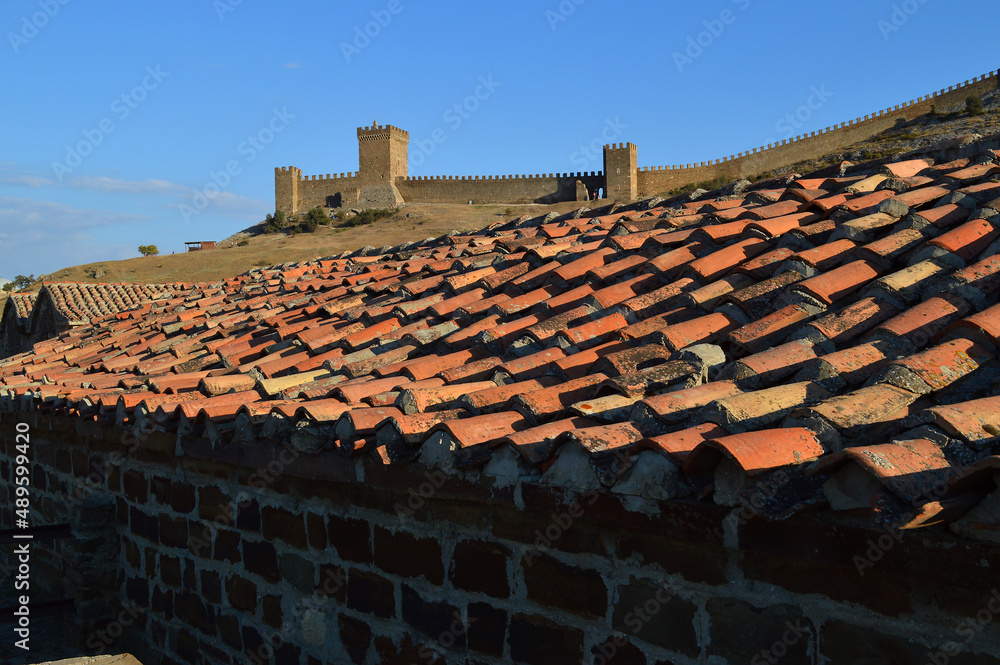 Fototapeta premium An old stone impregnable fortress 