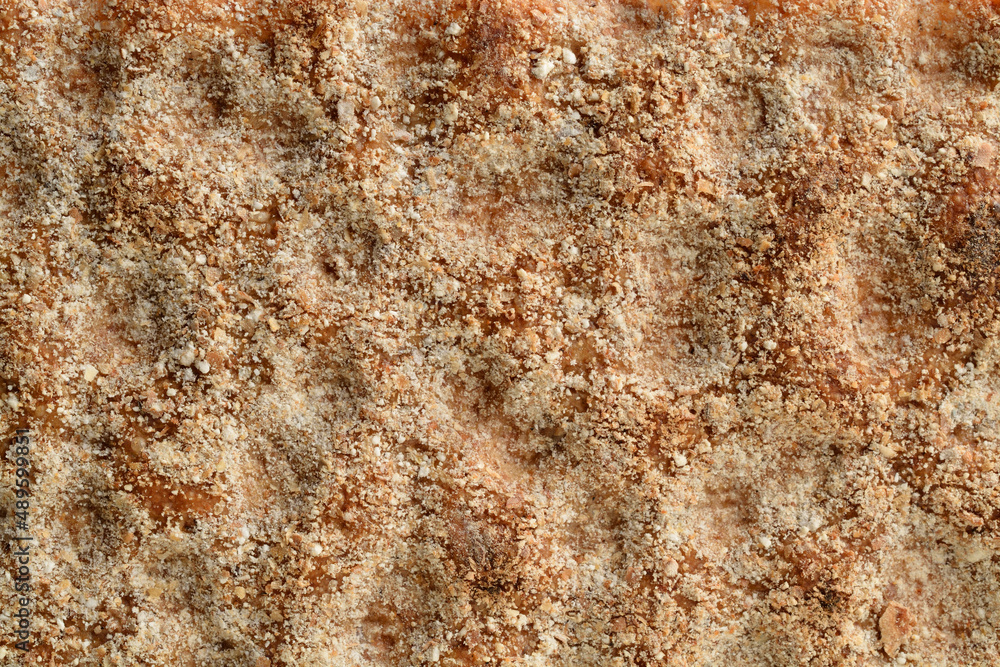 Textured background of crispy rye bread. Textured background of crispy rye bread.