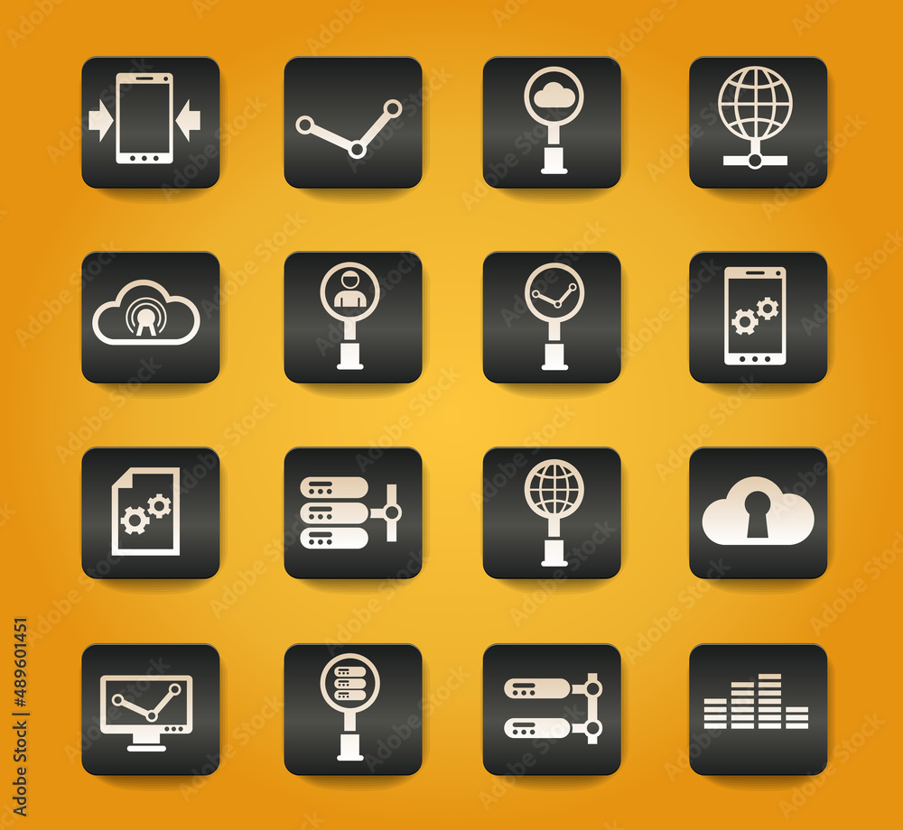 social network icon set social network icon set