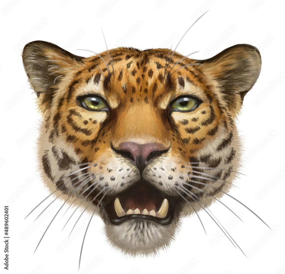 Obraz premium jaguar digital portrait