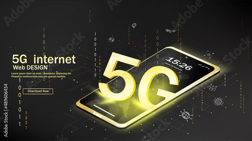 High-speed connection to the world Wide Web from anywhere in the world via the mobile Internet. The hologram of the earth consists of a polygon, and points. Vector illustration.