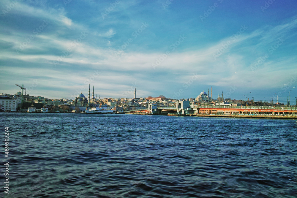 view of the Eminönü port