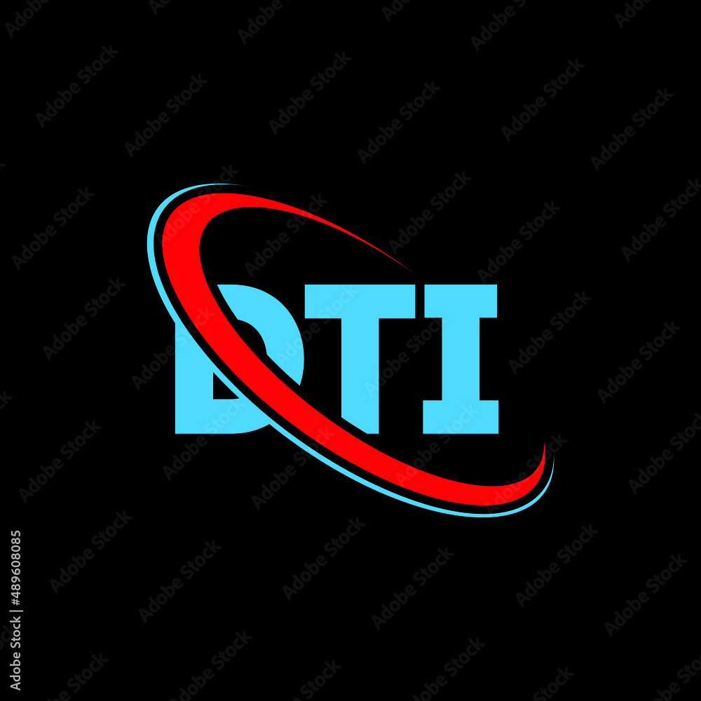 DTI logo. DTI letter. DTI letter logo design. Initials DTI logo linked ...