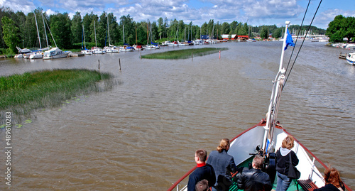 Viagem de barco a Porvoo. Finlândia. photo