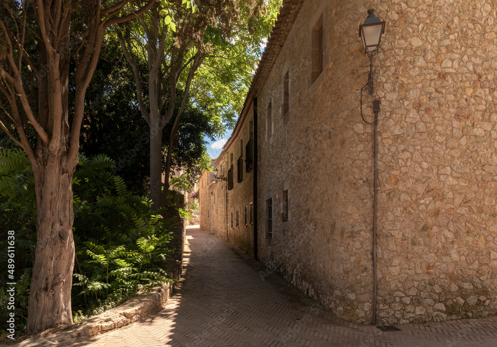 old buildings in the Costa Brava town of Sant Martí de Empuries