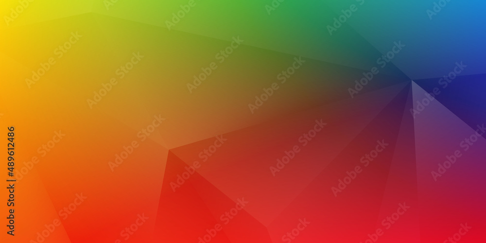 Abstract Modern Background with Triangle Lowpoly Elemenet and Rainbow Color Gradient Abstract Modern Background with Triangle Lowpoly Elemenet and Rainbow Color Gradient