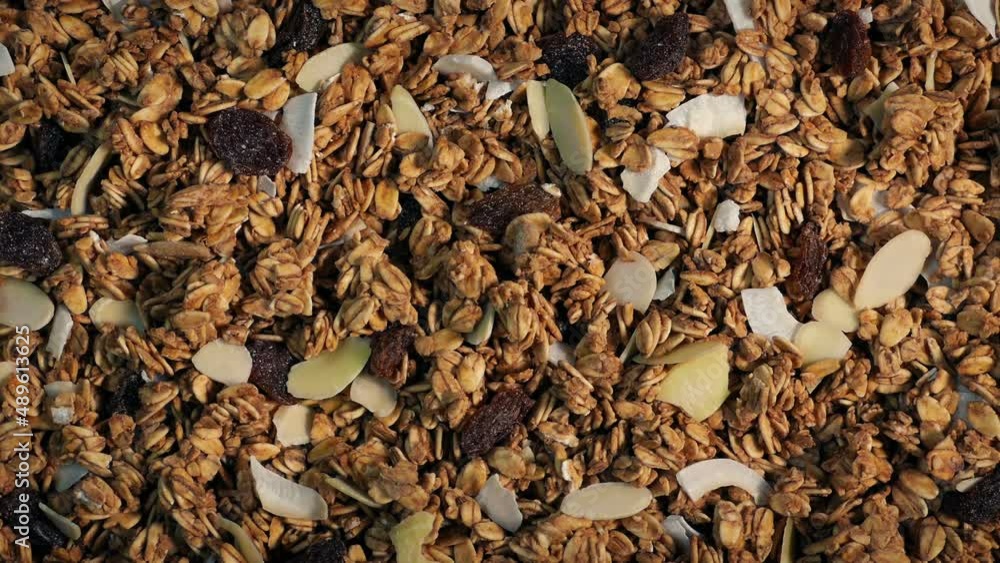 Granola Breakfast Cereal With Fruit And Nuts Granola Breakfast Cereal With Fruit And Nuts