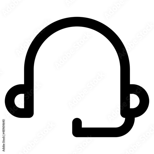 Headset icon vector