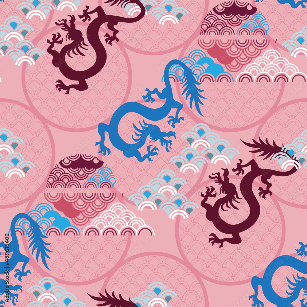 Fototapeta premium Dragon pattern 2