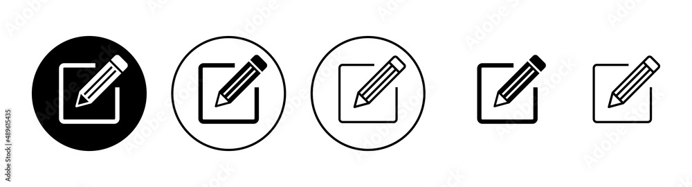 Edit icons set. edit document sign and symbol. edit text icon. pencil. sign up Edit icons set. edit document sign and symbol. edit text icon. pencil. sign up
