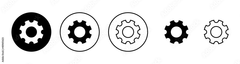 Setting Icons set. Cog Settings sign and symbol. Gear Sign Setting Icons set. Cog Settings sign and symbol. Gear Sign