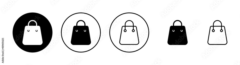 Shopping bag icons set. shopping sign and symbol Shopping bag icons set. shopping sign and symbol