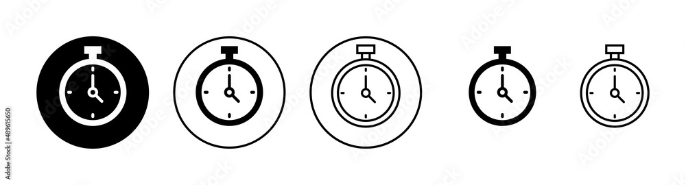 Stopwatch icons set. Timer sign and symbol. Countdown icon. Period of time Stopwatch icons set. Timer sign and symbol. Countdown icon. Period of time