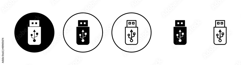 Usb icons set. Flash disk sign and symbol. flash drive sign. Usb icons set. Flash disk sign and symbol. flash drive sign.