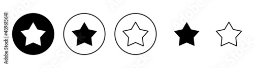 Star Icons set. rating sign and symbol. favourite star icon
