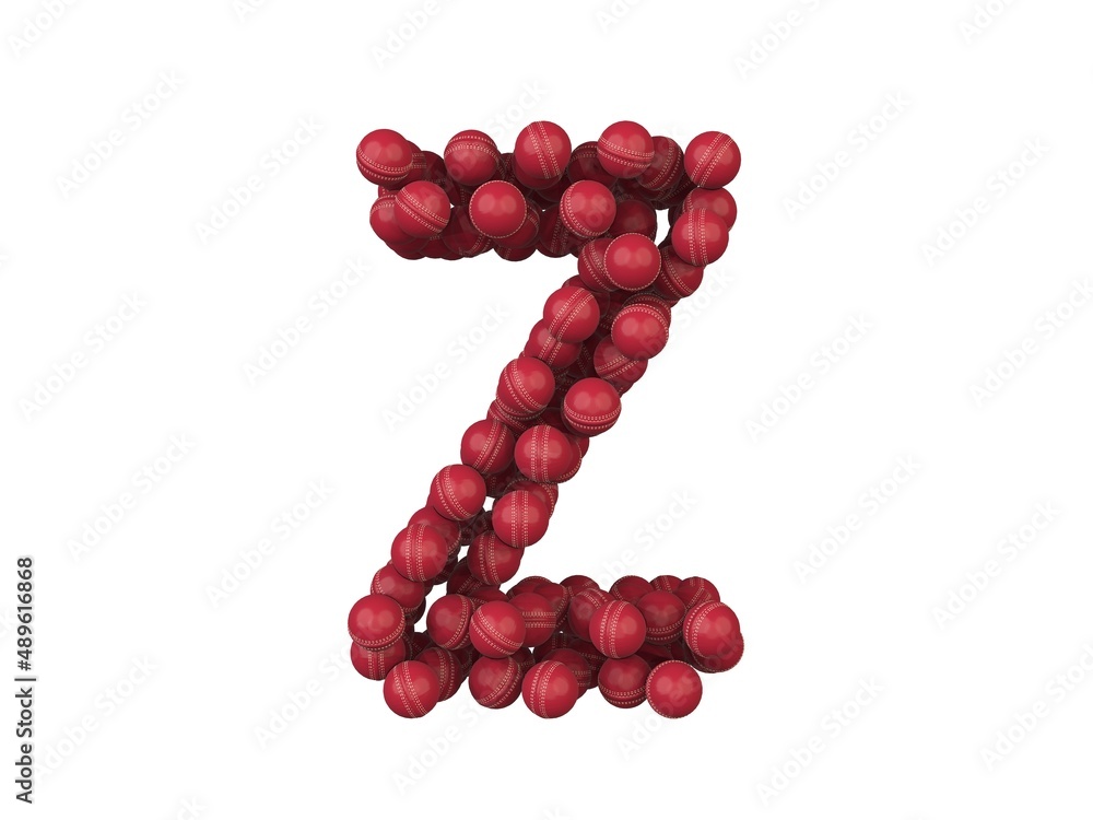 Cricket themed font Letter Z Cricket themed font Letter Z