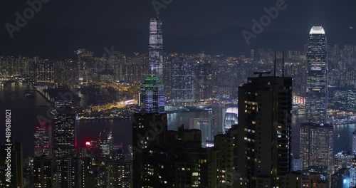 Wallpaper Mural Hong Kong night Torontodigital.ca