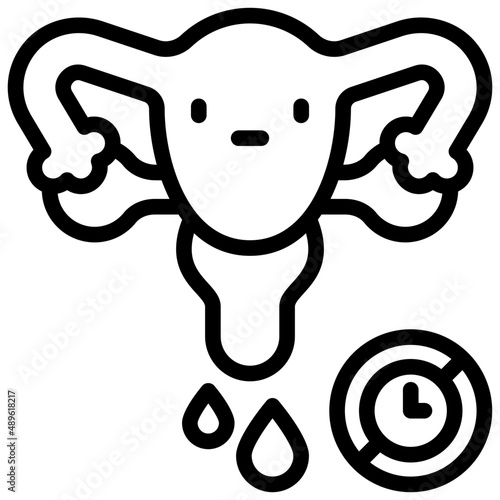 period changes outline icon