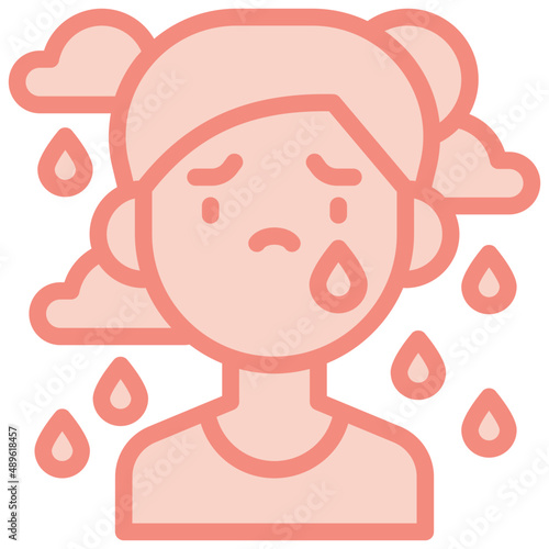 depression two tone icon