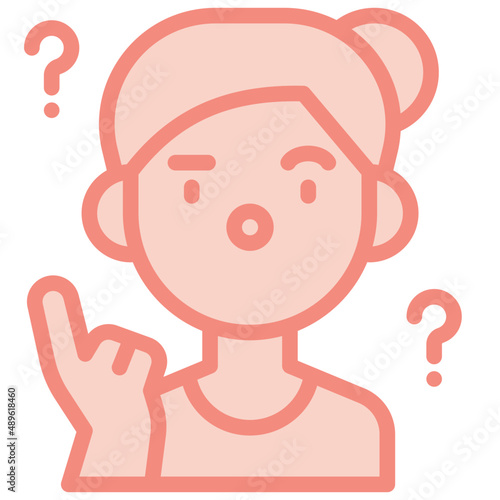 forgetful two tone icon