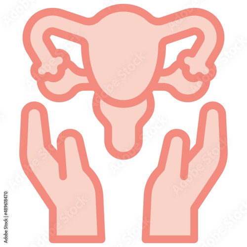 menopausal two tone icon