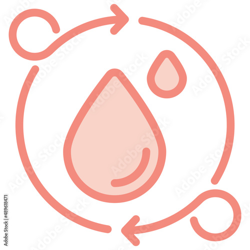 period changes two tone icon