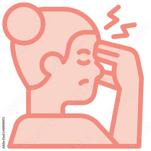 stress two tone icon