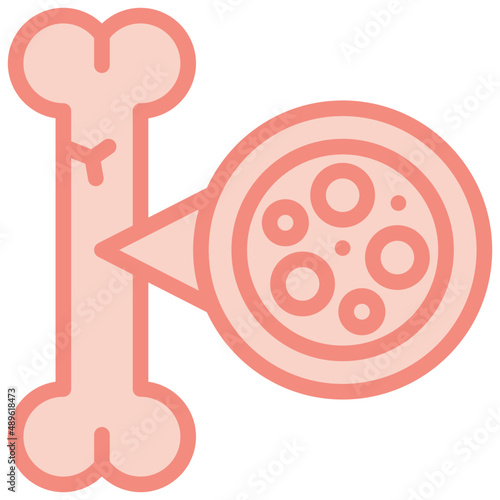 osteoporosis two tone icon