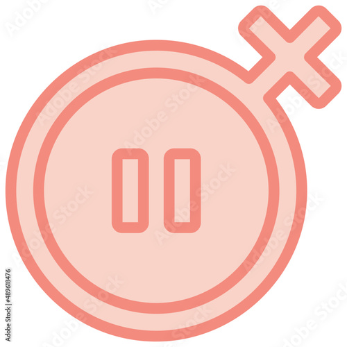 women menopause two tone icon