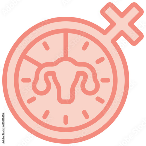women menopause two tone icon